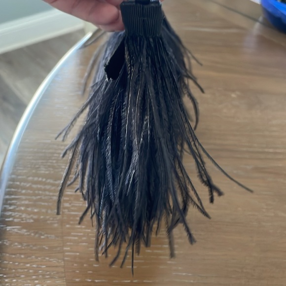 PRADA Piume Feather Satin Black Ostrich bag w/ auth card, rare/collectible - Picture 4 of 12